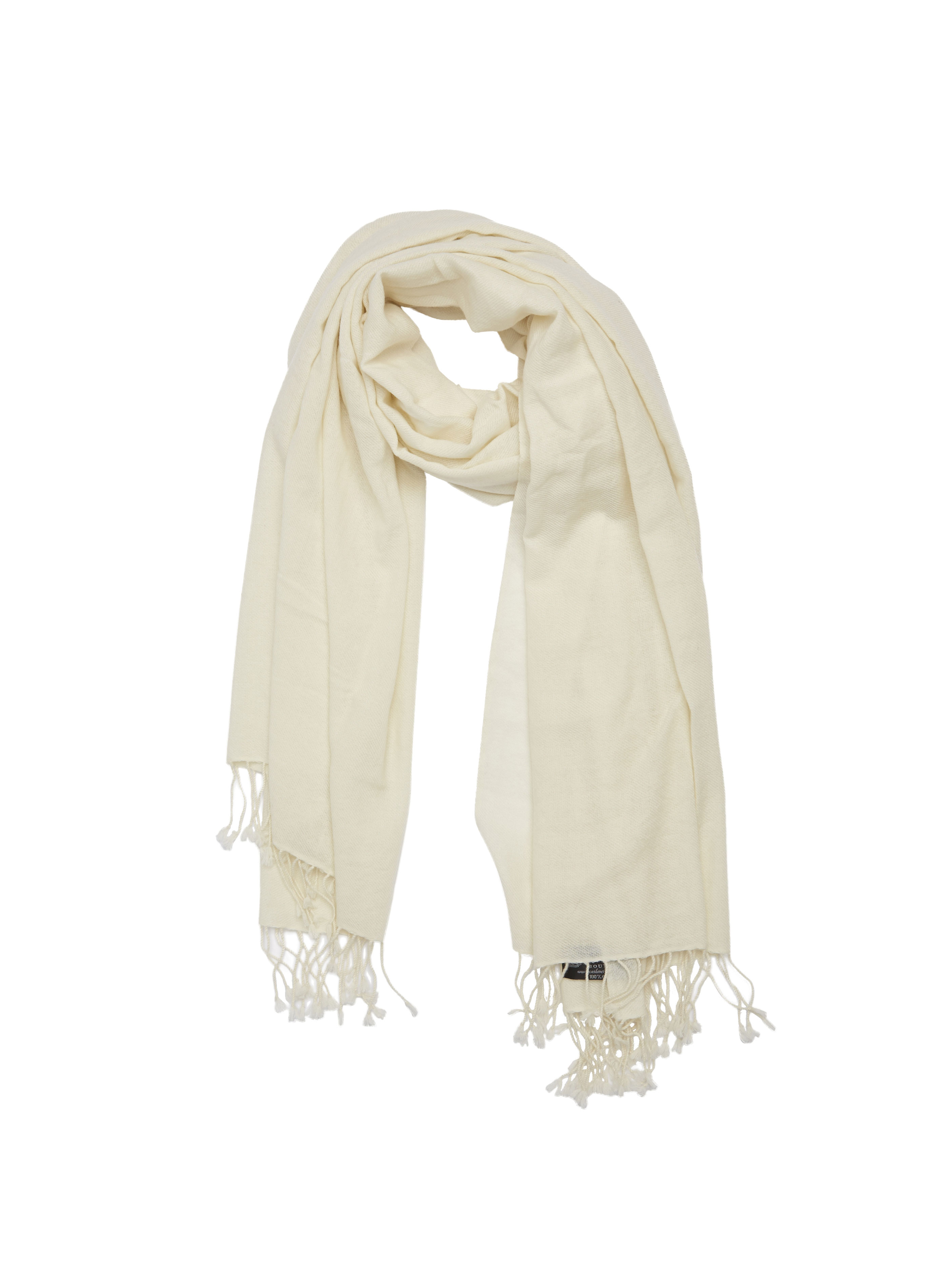 Pure Cashmere Shawl (White)