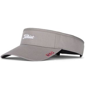 Titleist Men\'s Stars & Stripes Nantucket Visor 4002665-Gray/White  Size one size fits most, gray/white