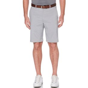 Ben Hogan Men\'s Flat Front Shorts 4002682-Light Gray Heather  Size 32, light gray heather