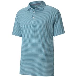 Puma Men\'s Cloudspun Caddie Stripe Polo 4003542-Digi Blue Heather  Size sm, digi blue heather