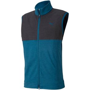 Puma Men\'s Cloudspun Warm Up Vest 4003693-Digi Blue/Black  Size md, digi blue/black