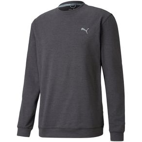 Puma Men\'s Cloudspun Crewneck Pullover 4004154-Black Heather  Size sm, black heather