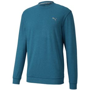 Puma Men\'s Cloudspun Crewneck Pullover 4004166-Digi Blue Heather  Size sm, digi blue heather