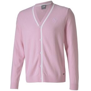 Puma Men\'s King\'s Cardigan Sweater 4005783-Pale Pink  Size sm, pale pink