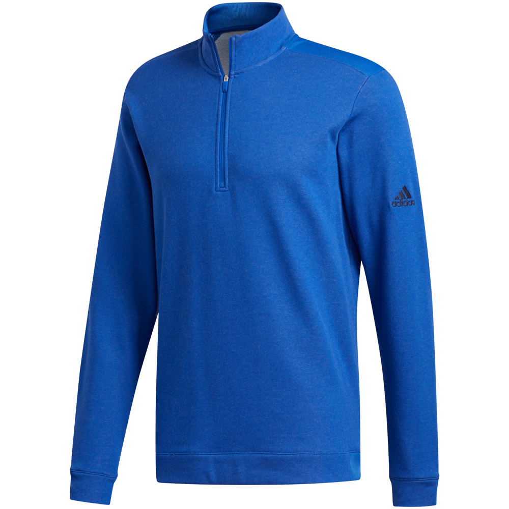 adidas Men\'s Heathered Pullover  Size XL, Team Royal Blue Melange