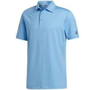 adidas Men\'s Ultimate 2.0 Heather Polo 4006411-Light Blue Melange  Size sm, light blue melange