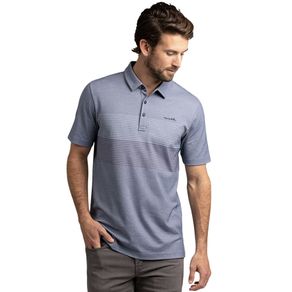 TravisMathew Men\'s Resort Living Polo 4008877-Heather Mood Indigo  Size 2xl, heather mood indigo