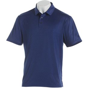 Ben Hogan Men\'s Printed Mini Shoe Pattern Polo 4014056-Deep Ultramarine  Size md, deep ultramarine