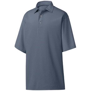 FootJoy Men\'s Lisle Geo Print Polo 4015244-Lavender/Blue Gray/Black  Size lg, lavender/blue gray/black