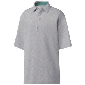 FootJoy Men\'s Lisle Confetti Print Polo 4015378-Heather Gray  Size md, heather gray