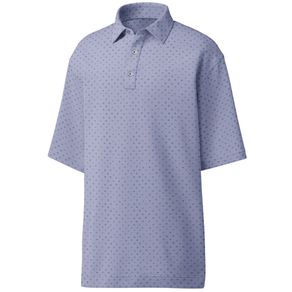 FootJoy Men\'s Lisle Batik Circle Print Polo 4015398-Lavender/Blue Gray  Size md, lavender/blue gray