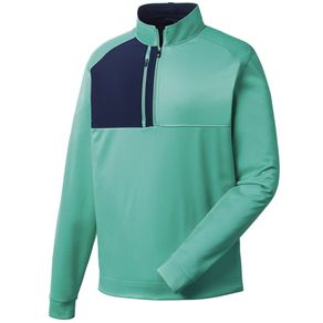 FootJoy Men\'s Brushed Back Pique Sport Midlayer 4015494-Spearmint  Size sm, spearmint