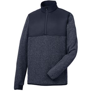 FootJoy Men\'s Sweater Fleece Pullover 4015529-Heather Navy/Navy  Size sm, heather navy/navy