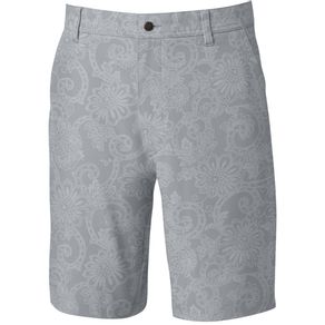 FootJoy Men\'s Batik Print Shorts 4015581-Gray  Size 42, gray