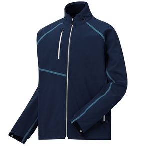 FootJoy Men\'s DryJoy HydroTour Rain Jacket 4015732-Navy/Denim/White  Size sm, navy/denim/white