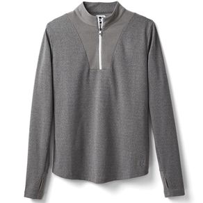 FootJoy Women\'\'s Rib Block Half-Zip Pullover 4016362-Heather Gray  Size sm, heather gray