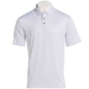 Ben Hogan Men\'s Tee Pin Conversational Polo 4017737-Bright White  Size md, bright white