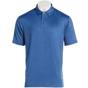 Ben Hogan Men\'s Tee Pin Conversational Polo 4017744-Gray Blue  Size lg, gray blue