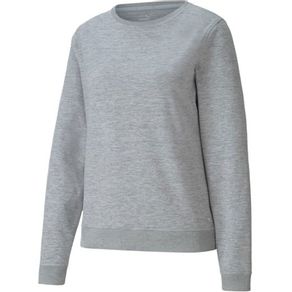 Puma Women\'s CLOUDSPUN Golf Crewneck 4019570-Light Gray Heather  Size md, light gray heather