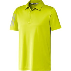 adidas Men\'s 3-Stripe Basic Polo 4020024-Acid Yellow/Gray Two  Size xl, acid yellow/gray two