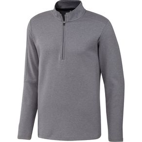 adidas Men\'s 3-Stripes 1/4 Zip Pullover 4020219-Gray Three Melange  Size sm, gray three melange