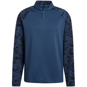 adidas Men\'s Camo Hybrid Layering Sweatshirt 4020347-Crew Navy  Size sm, crew navy