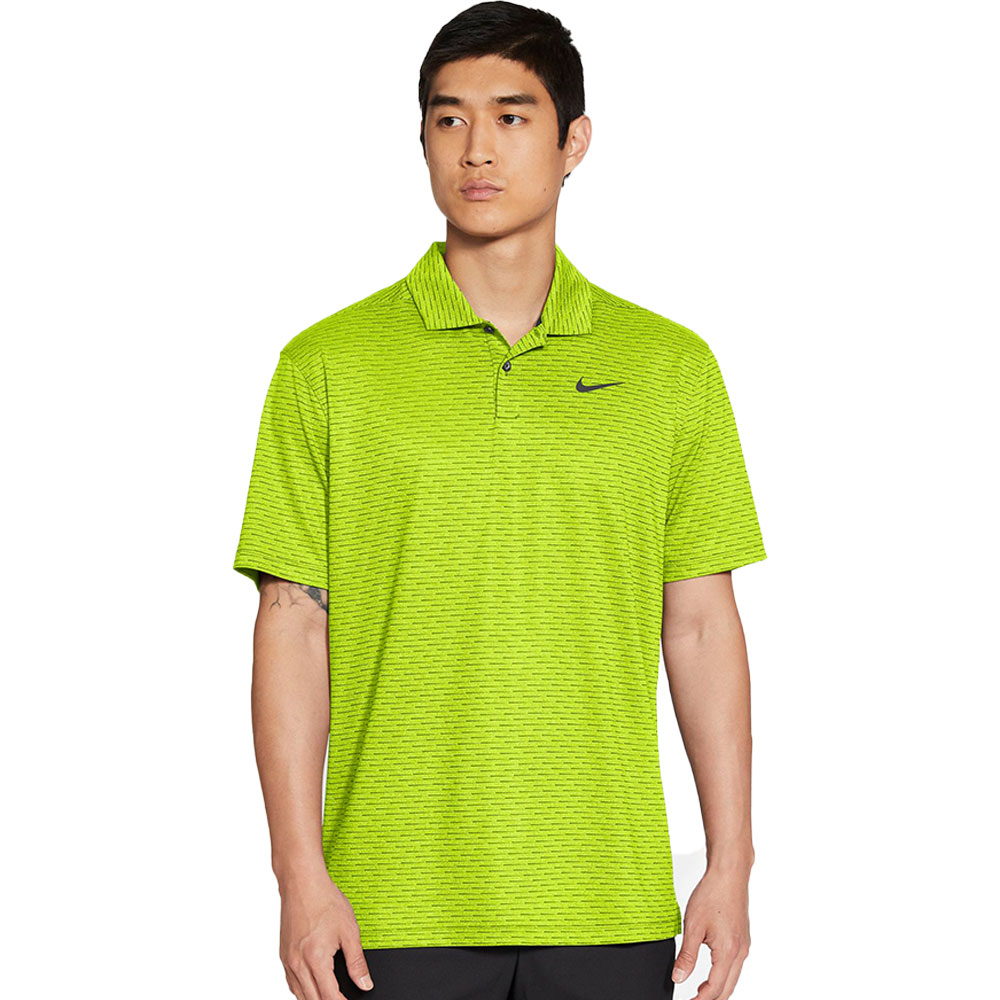 Nike Men\'s Dri-FIT Vapor Striped Golf Polo  Size XL, Photon Dust/Black