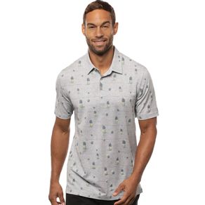 Travi Size smathew Men\'s Havana Nights Polo 4024214-Heather Gray  Size sm, heather gray