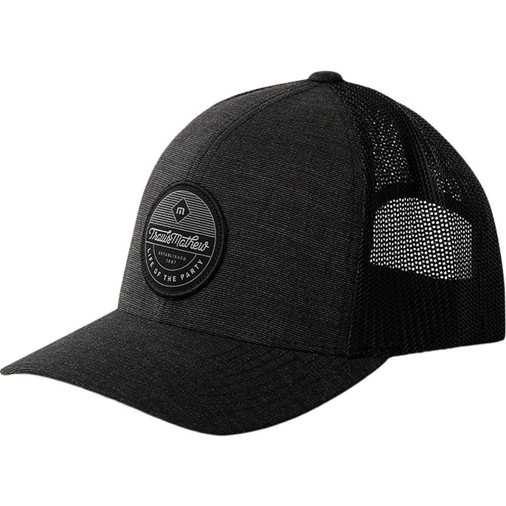 TravisMathew Men\'s Brew It Up Hat  Size SM/MD, Heather Black