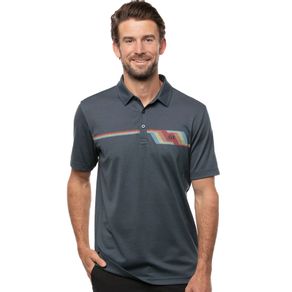 TravisMathew Men\'s BYOB Polo 4024310-Mood Indigo/Vintage Indigo  Size md, mood indigo/vintage indigo