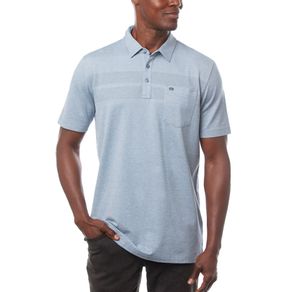 TravisMathew Men\'s Aerial View Polo 4024460-Heather Federal Blue  Size md, heather federal blue