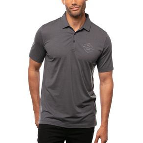 TravisMathew Men\'s Bar Menu Polo 4024514-Heather Black  Size md, heather black