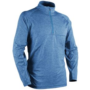 Sun Mountain Men\'s Second Layer Pullover 4026508-Pacific Blue Heather  Size md, pacific blue heather