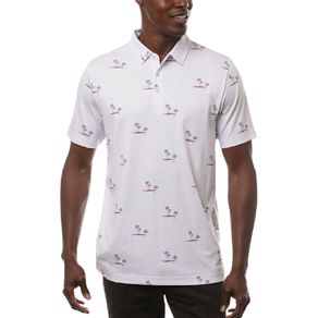 TravisMathew Men\'s Rally Time Polo 4034402-White  Size md, white