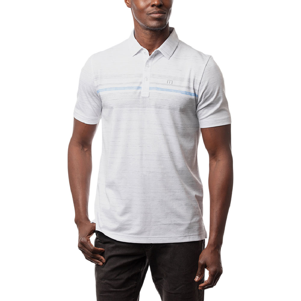 TravisMathew Men\'s Seanic Polo  Size MD, White