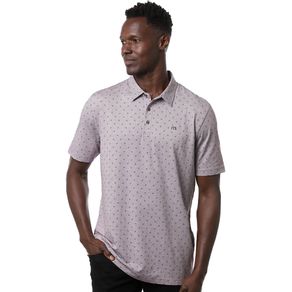 TravisMathew Men\'s General Manager Polo 4034579-Heather Arctic Dusk  Size lg, heather arctic dusk