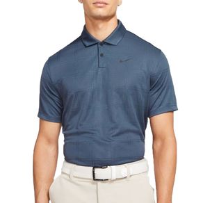 Nike Men\'s Dri-FIT Vapor Texture Golf Polo 4035531-Thunder Blue/Black  Size lg, thunder blue/black