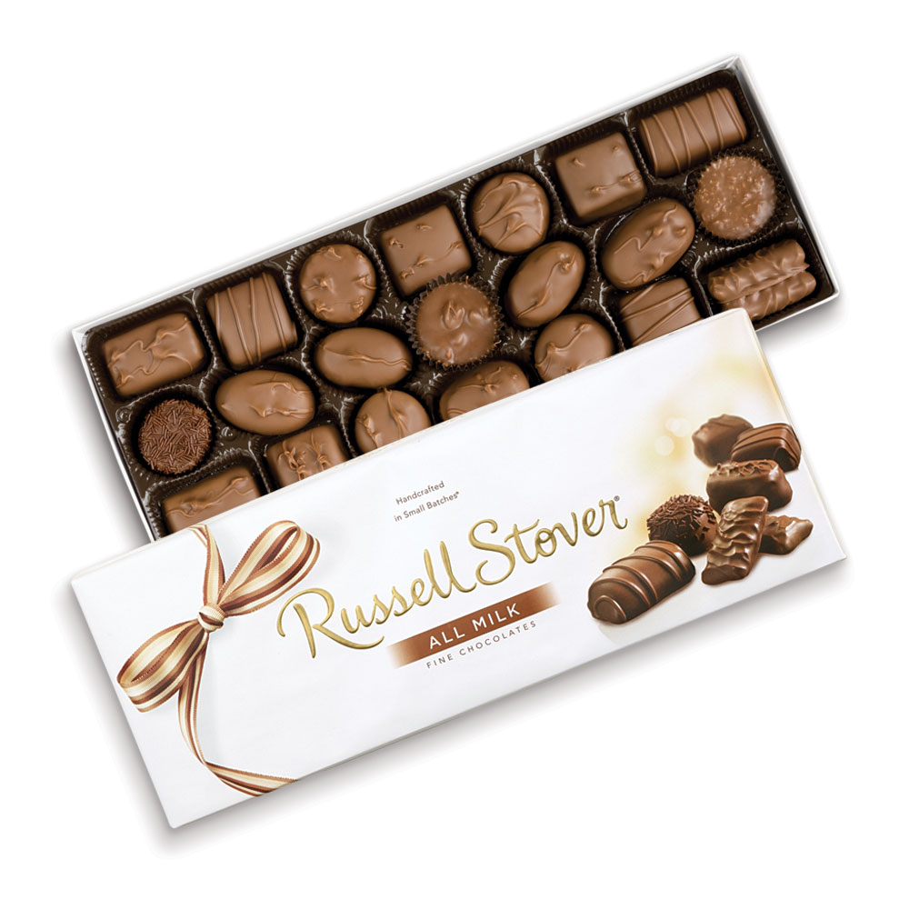 milk chocolate assortment, 12 oz. box | chocolates | by russell stover