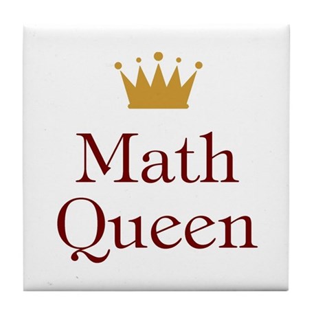 Math Queen Tile Coaster