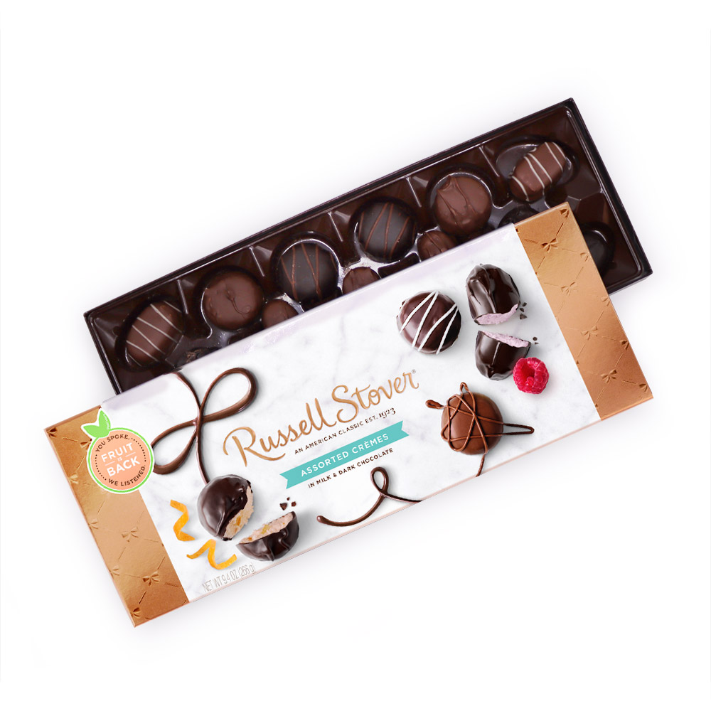 assorted creams, 9.4 oz. box | chocolates | by russell stover