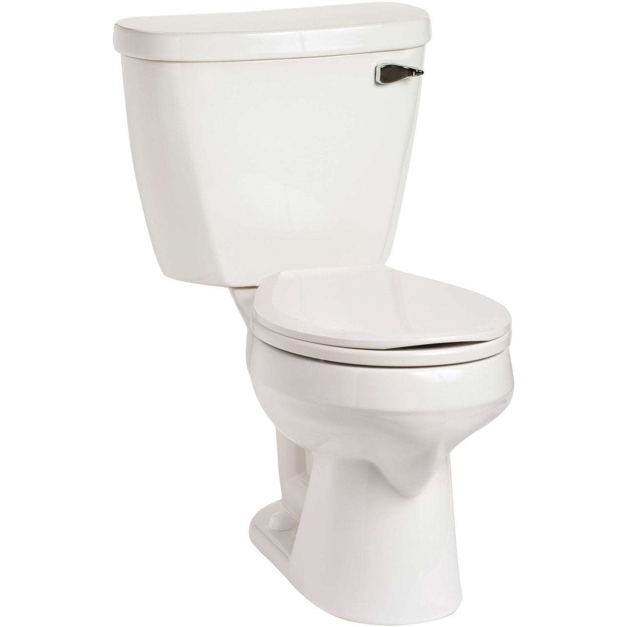 Mansfield 380-386RH Summit 1.6 GPF Two-Piece Round Toilet with Right - White