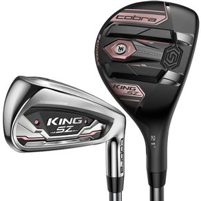 Cobra King Women\'s SPEEDZONE Combo Iron Set 5001253-Right 7PC / 5,6 Hybrids + 7-PW + SW Graphite Ladies UST RECOIL