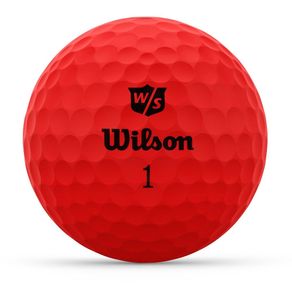 Wilson Duo Optix Golf Balls 5002705-Red DOZEN, red