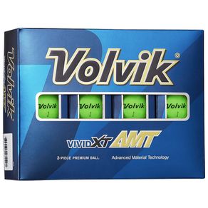 Volvik Vivid XT AMT Golf Balls 5004534-Green Dozen, green