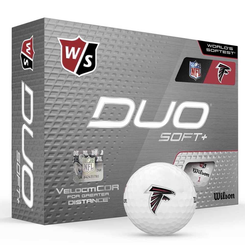 Wilson Duo Soft+ NFL White Golf Balls  Size DOZEN