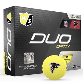 Wilson Wilson Duo Optix NFL Yellow Golf Balls 5005067-Atlanta Falcons  Size dozen