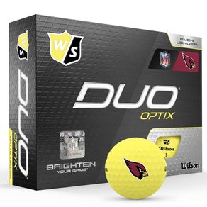 Wilson Wilson Duo Optix NFL Yellow Golf Balls 5005068-Arizona Cardinals  Size dozen