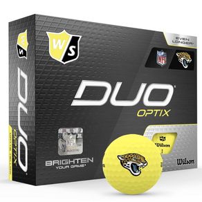 Wilson Wilson Duo Optix NFL Yellow Golf Balls 5005071-Jacksonville Jaguars  Size dozen