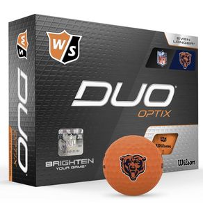 Wilson Duo Optix NFL Orange Golf Balls 5005095-Chicago Bears  Size dozen