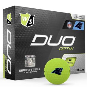 Wilson Duo Optix NFL Green Golf Balls 5005105-Carolina Panthers  Size dozen